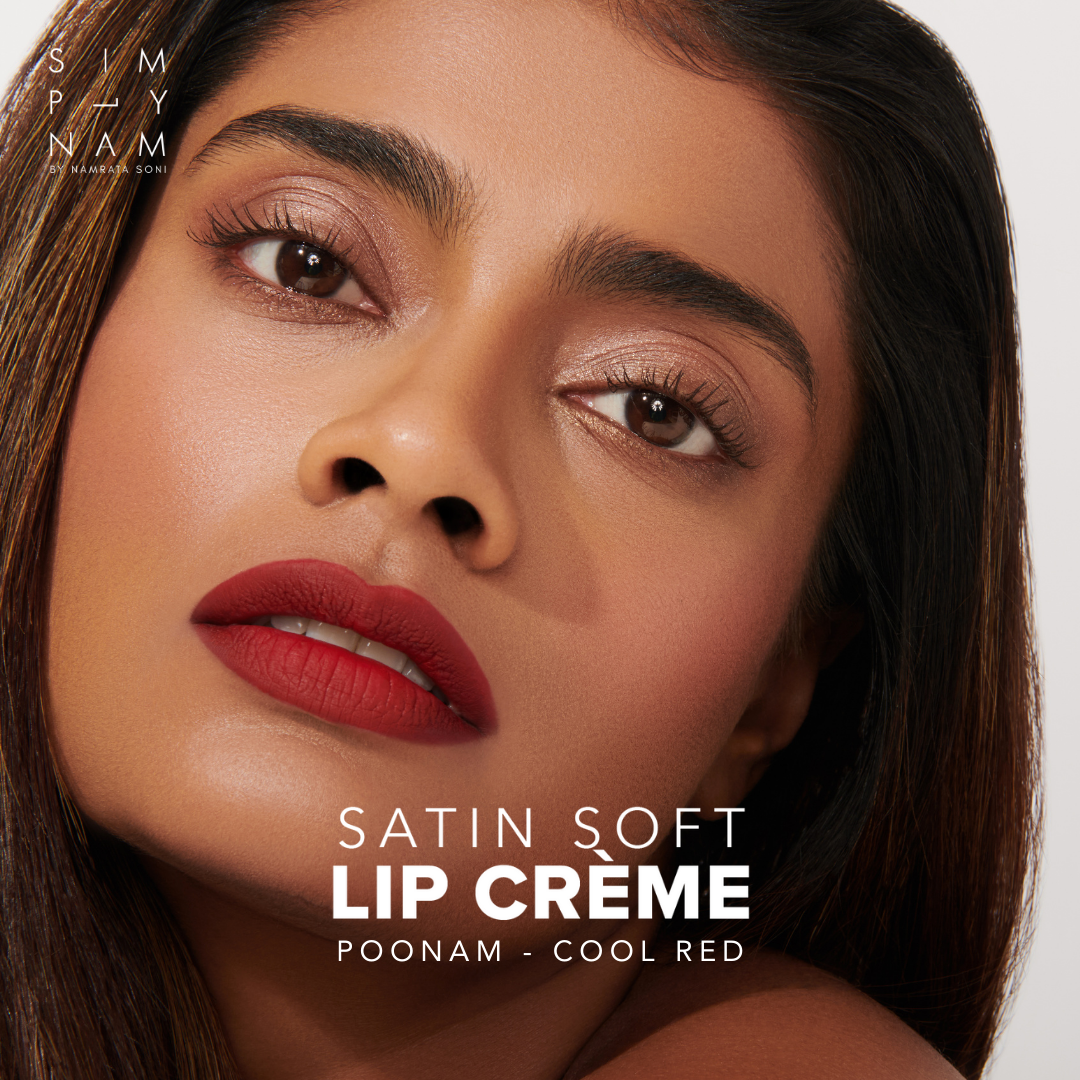 Poonam - Cool Red Satin Soft Lip Crème